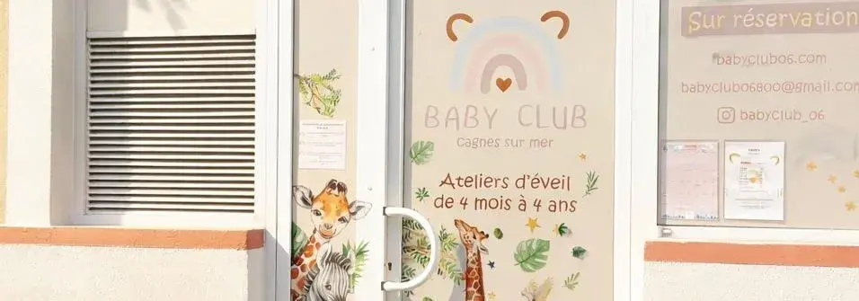 Entrée du Baby Club 06 à Cagnes-sur-Mer
